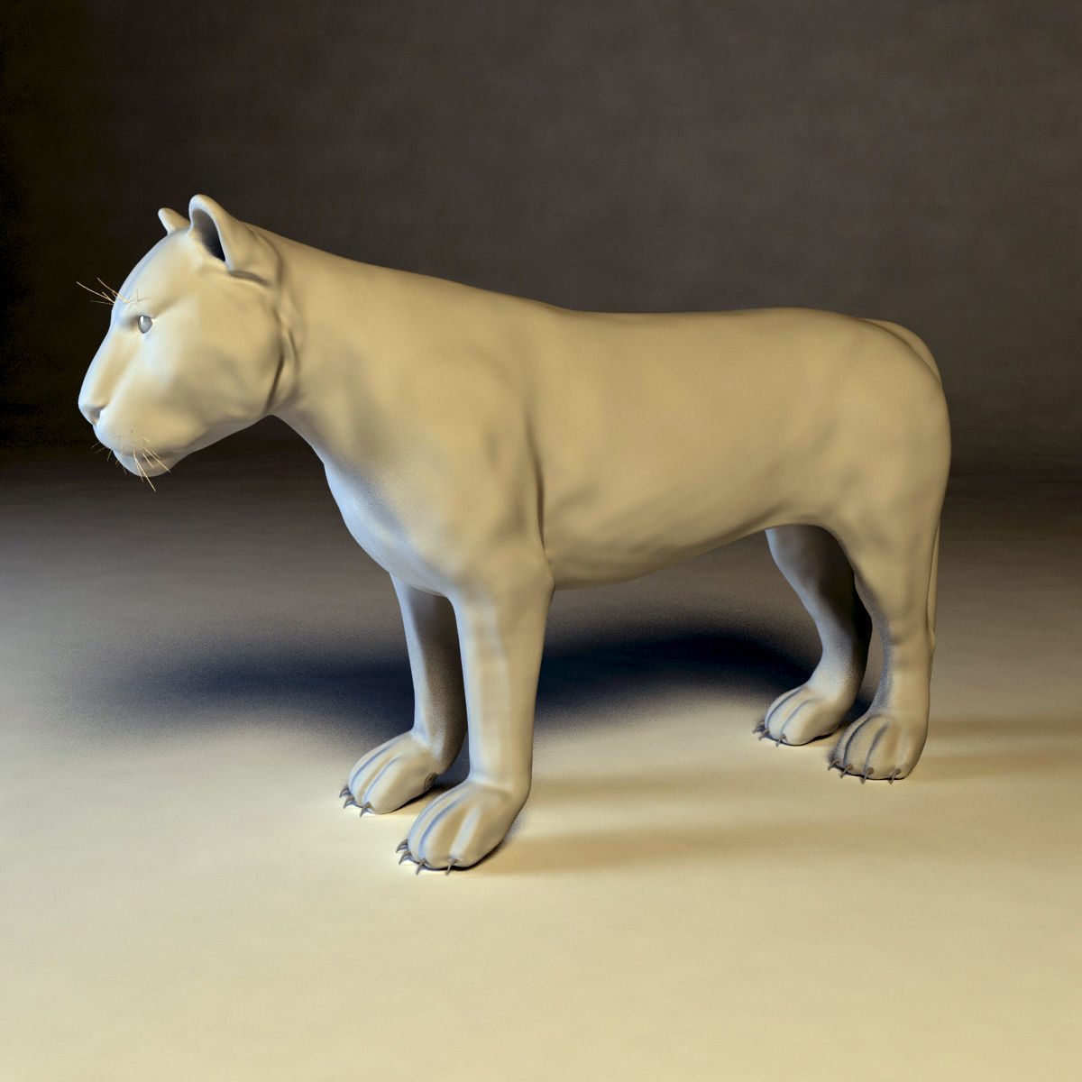 Amur Tiger vray v1 Low-poly 3D model_13