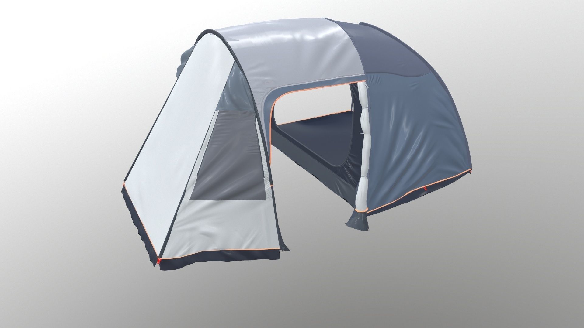 Black Out Air Tent Camping 3D model_7