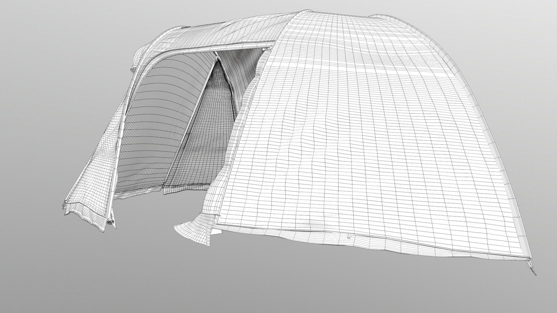 Black Out Air Tent Camping 3D model_18