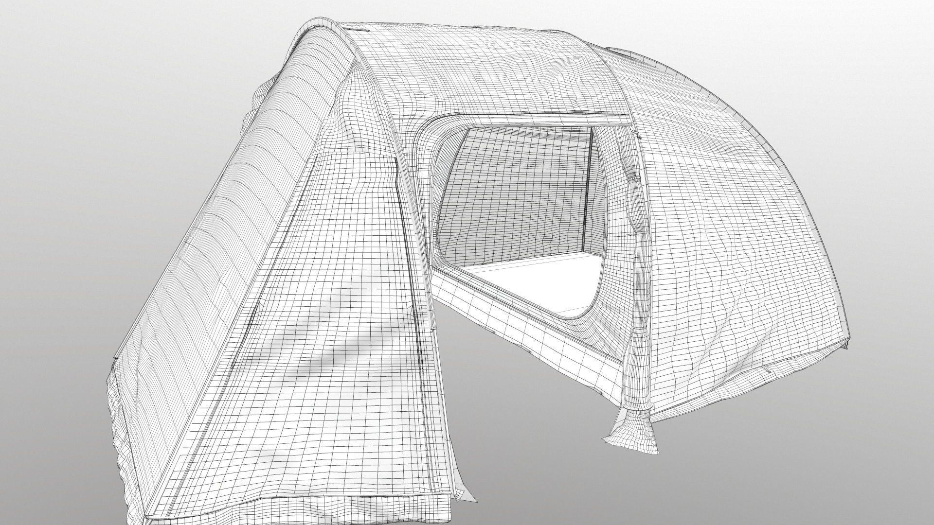 Black Out Air Tent Camping 3D model_20