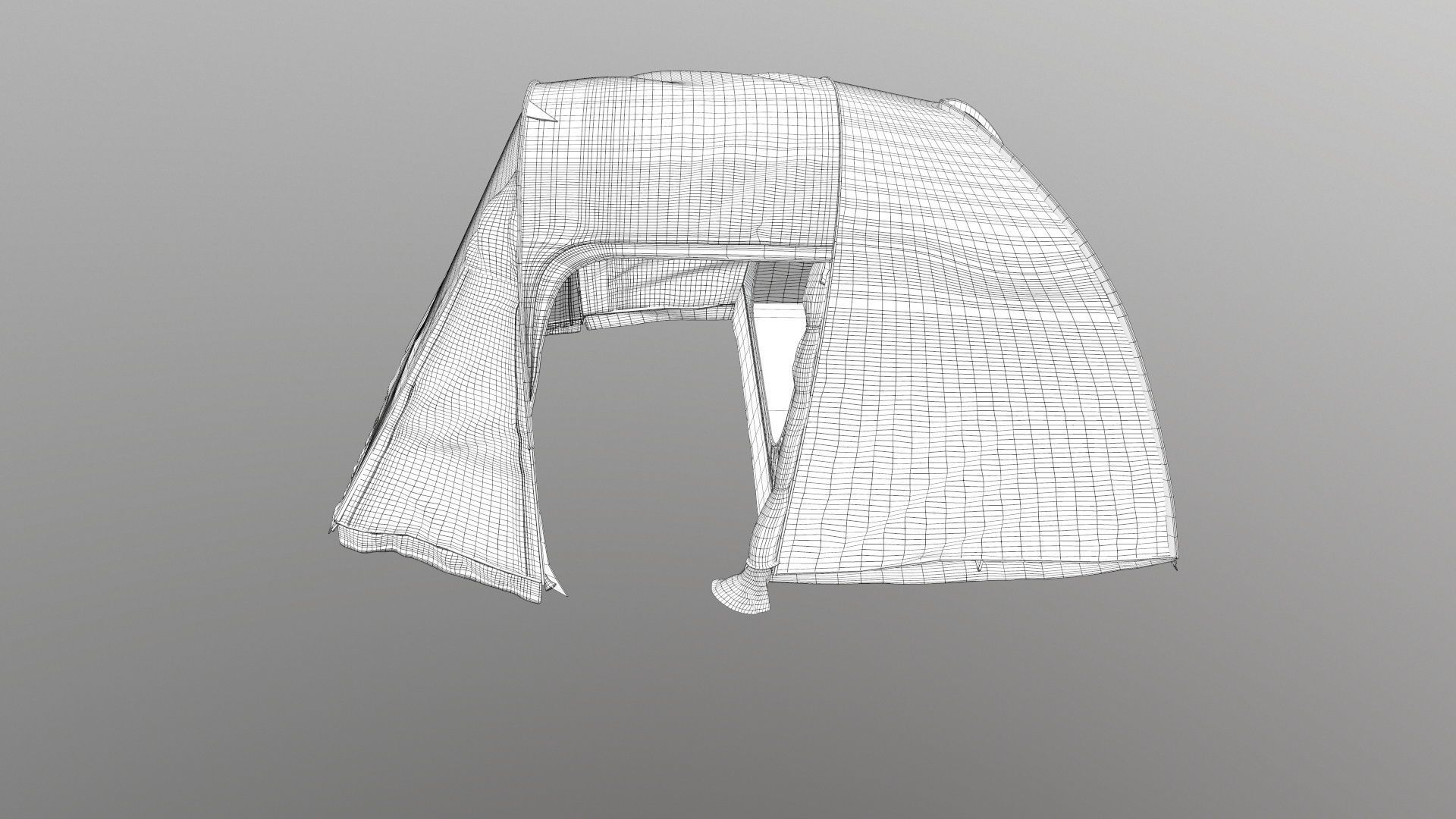 Black Out Air Tent Camping 3D model_17