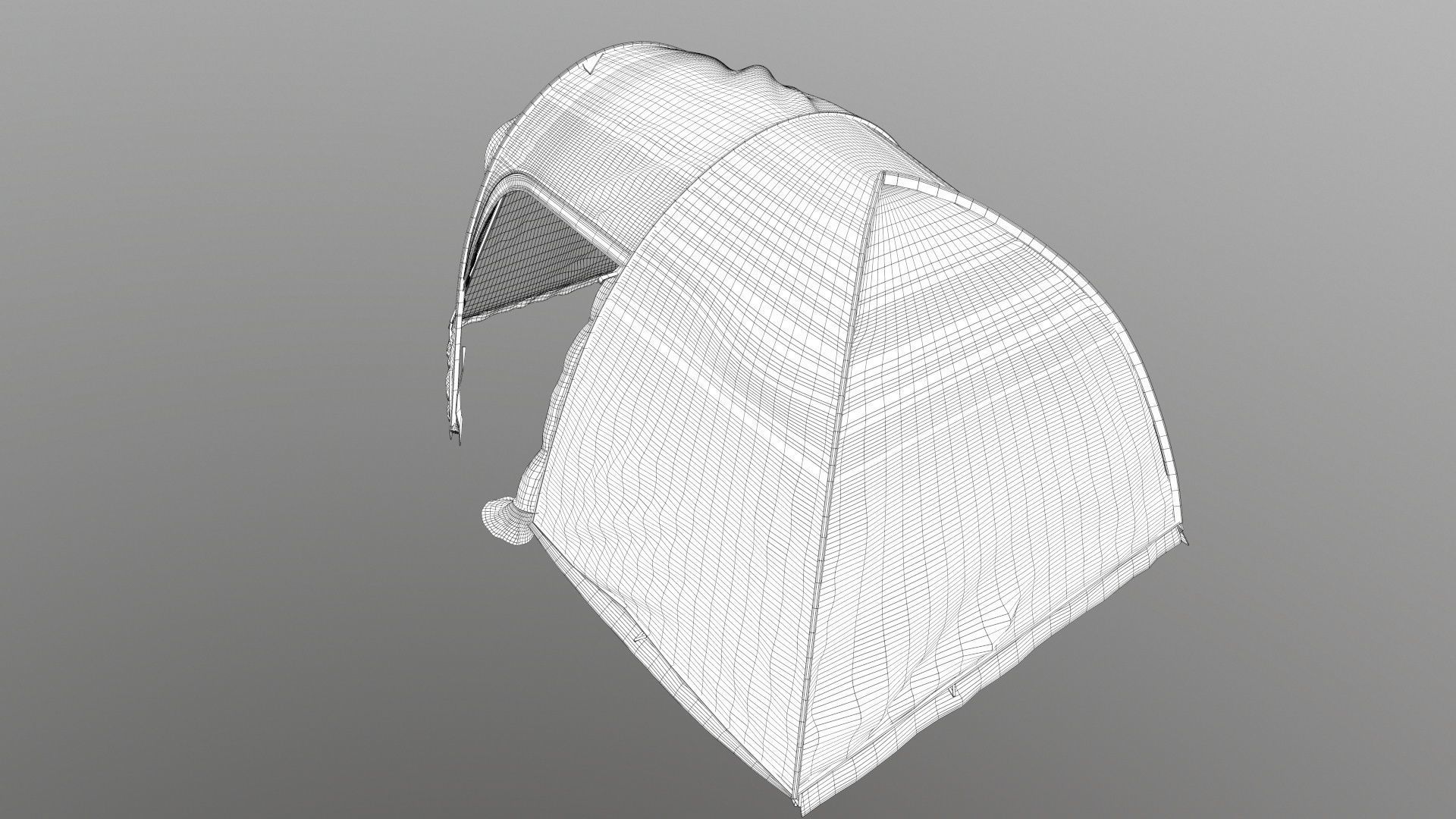 Black Out Air Tent Camping 3D model_16