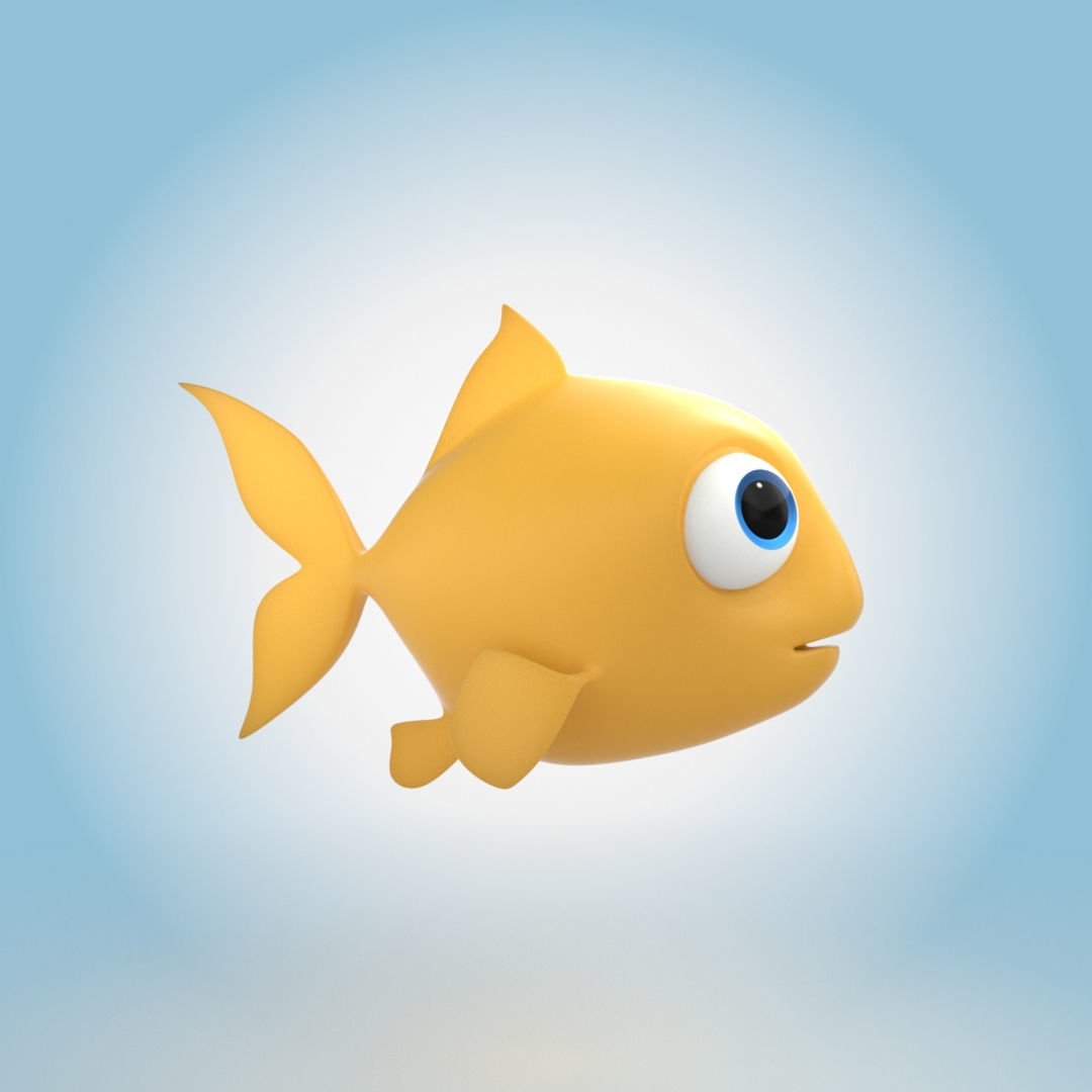Goldfish 3D model_1