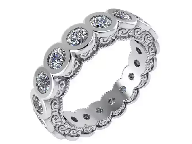 Round Diamond Eternity Ring 0922