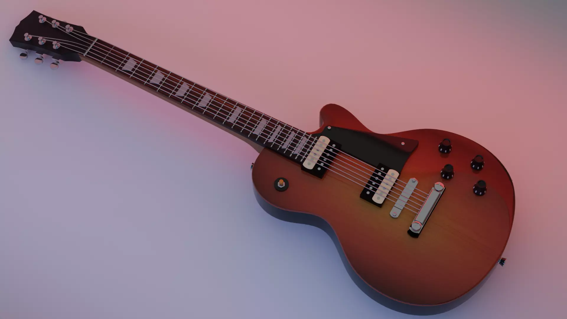 gibson les paul guitar 3D model