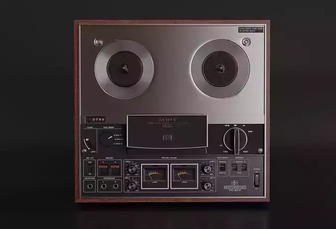 Stereo tape deck Sony TC 377 3D model