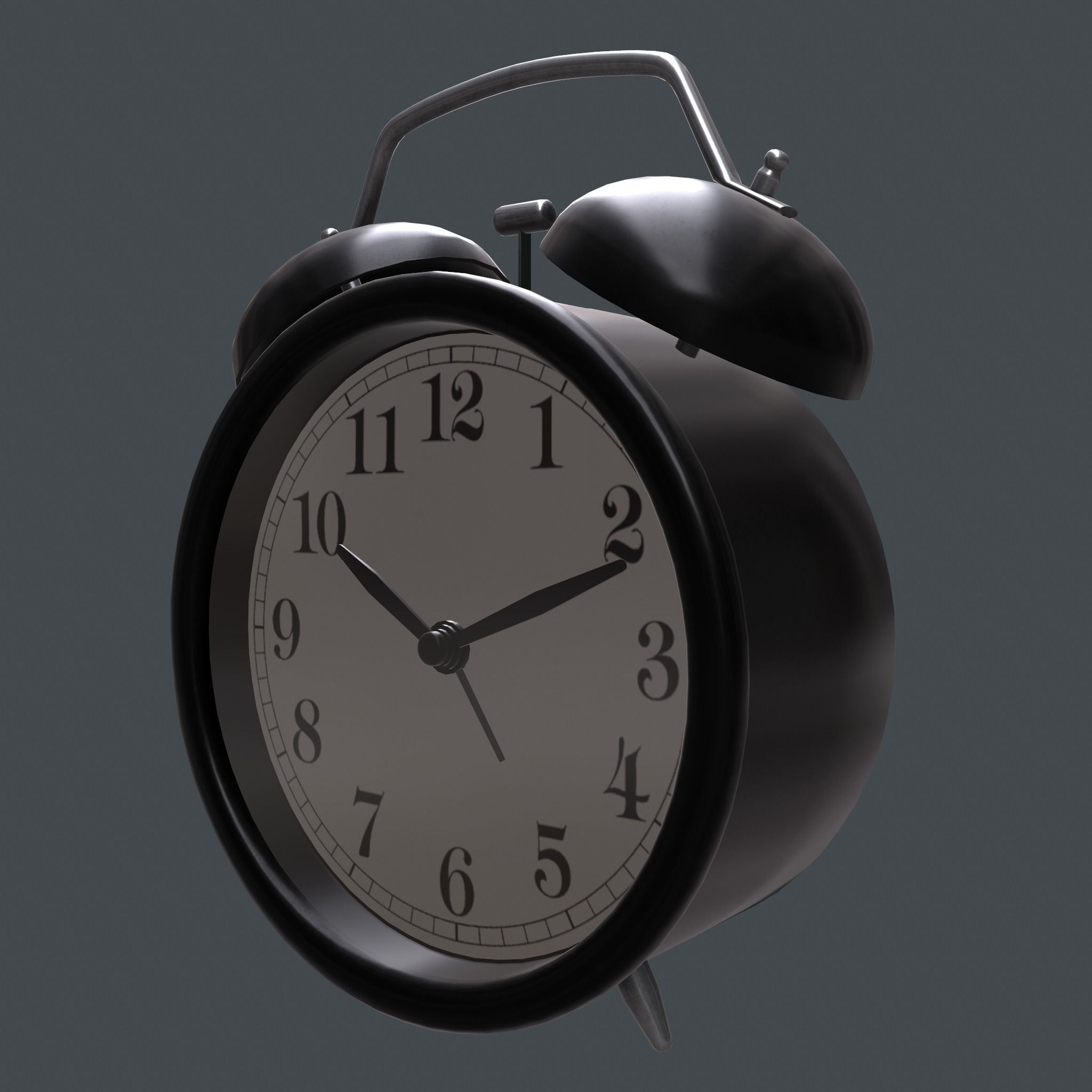 Mechanical alarm clock 3D model_6