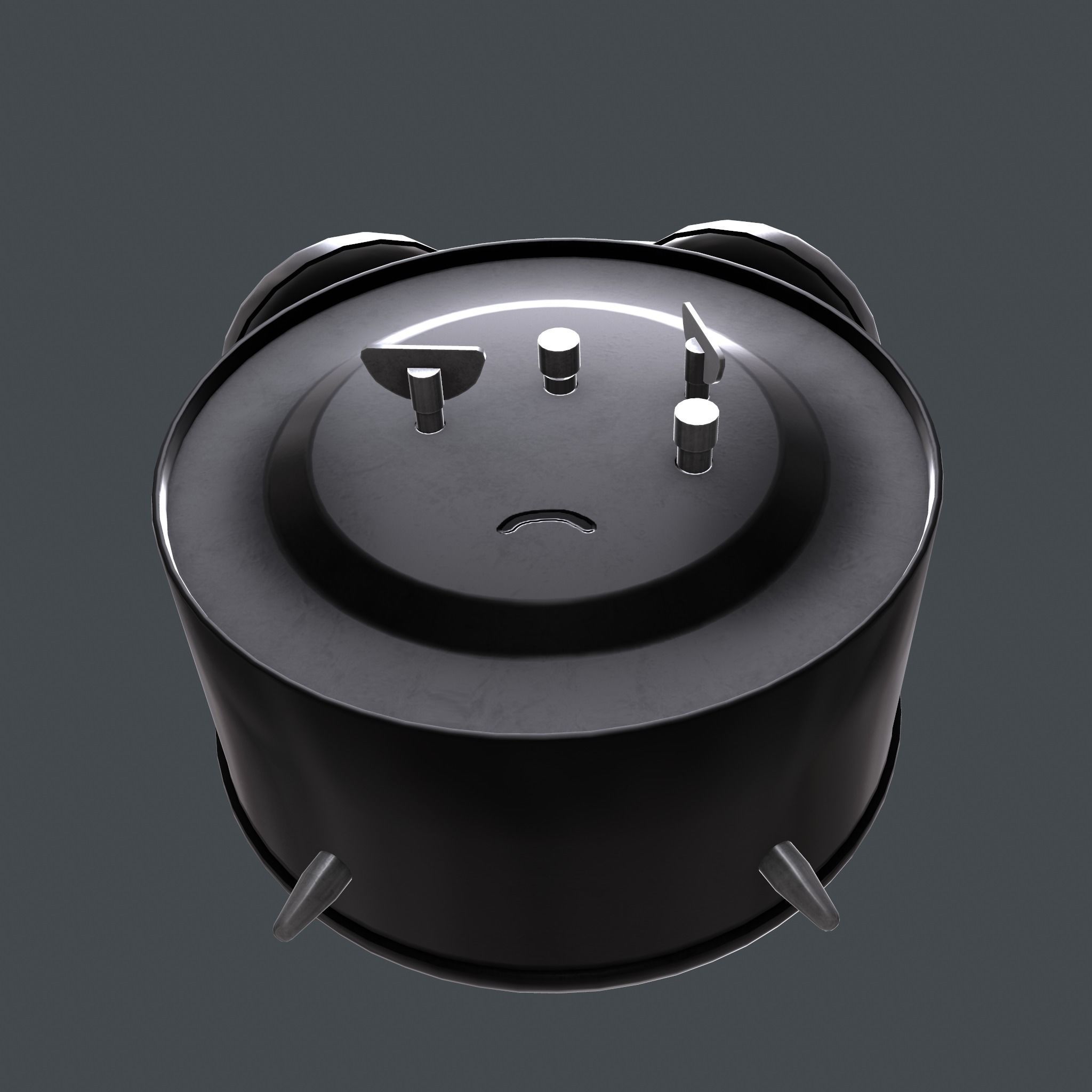 Mechanical alarm clock 3D model_17