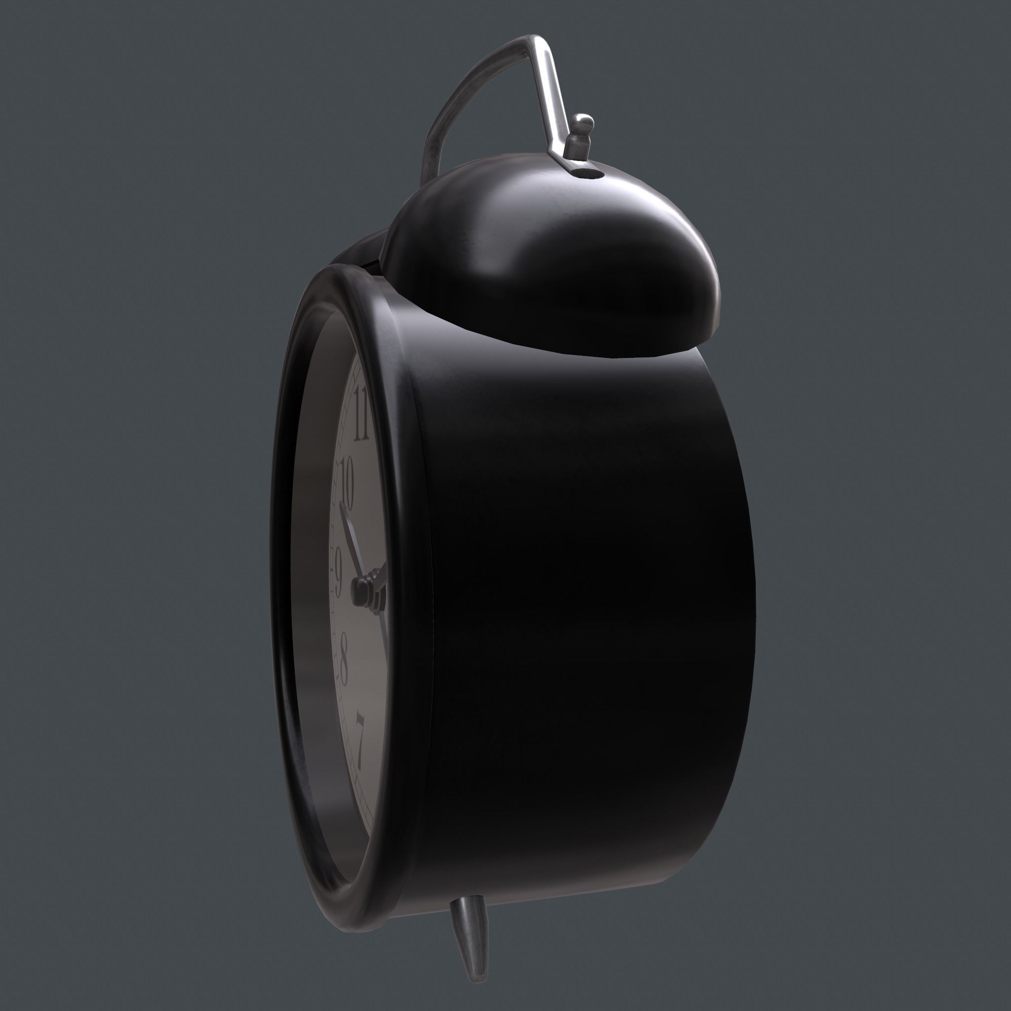 Mechanical alarm clock 3D model_7