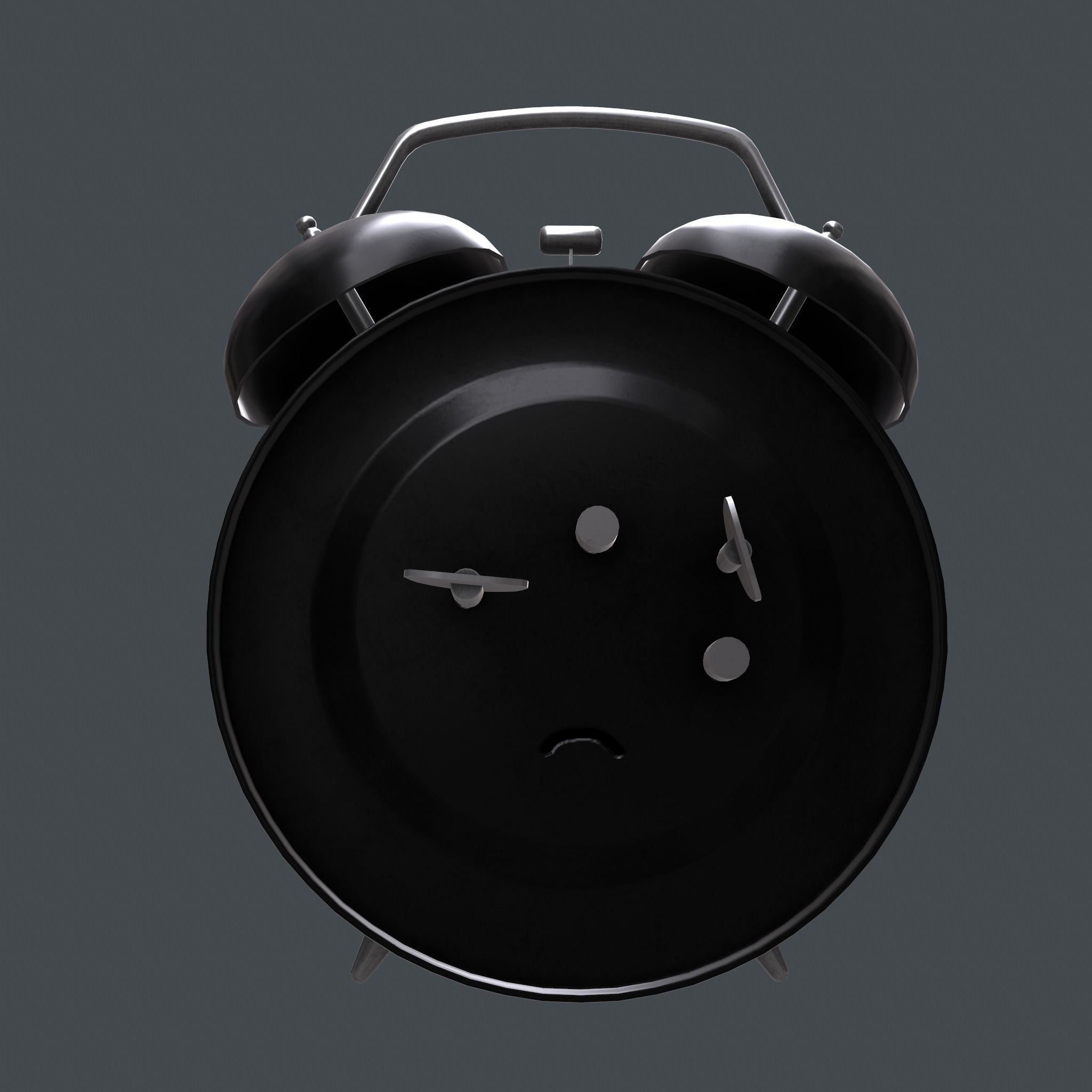 Mechanical alarm clock 3D model_10