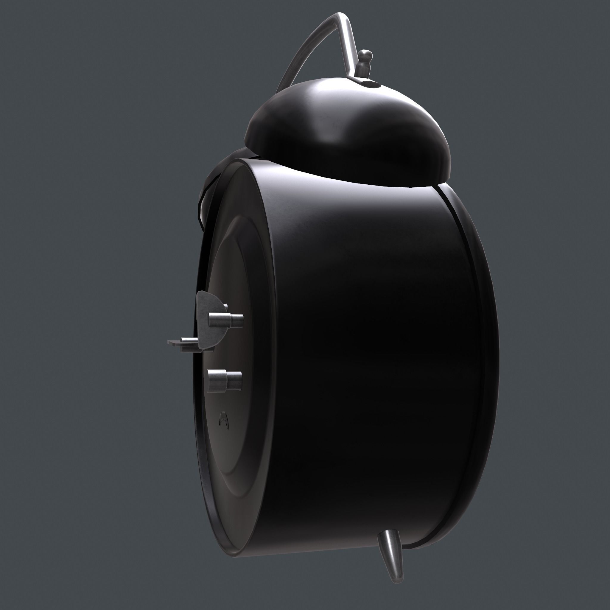 Mechanical alarm clock 3D model_12
