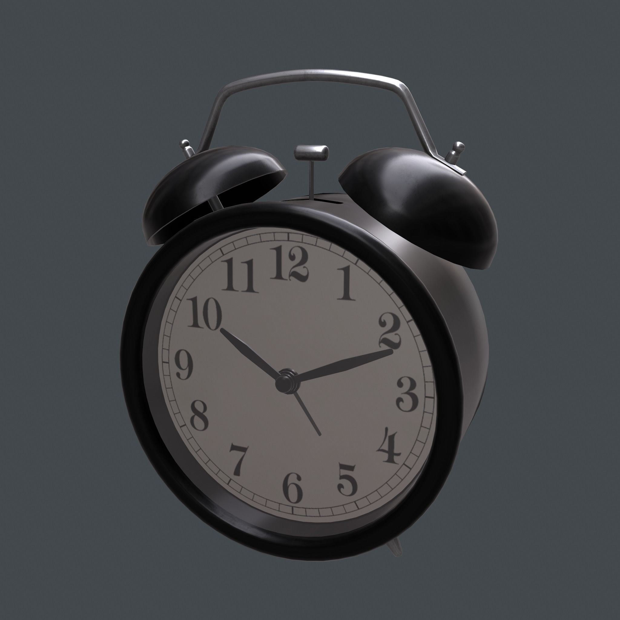 Mechanical alarm clock 3D model_4