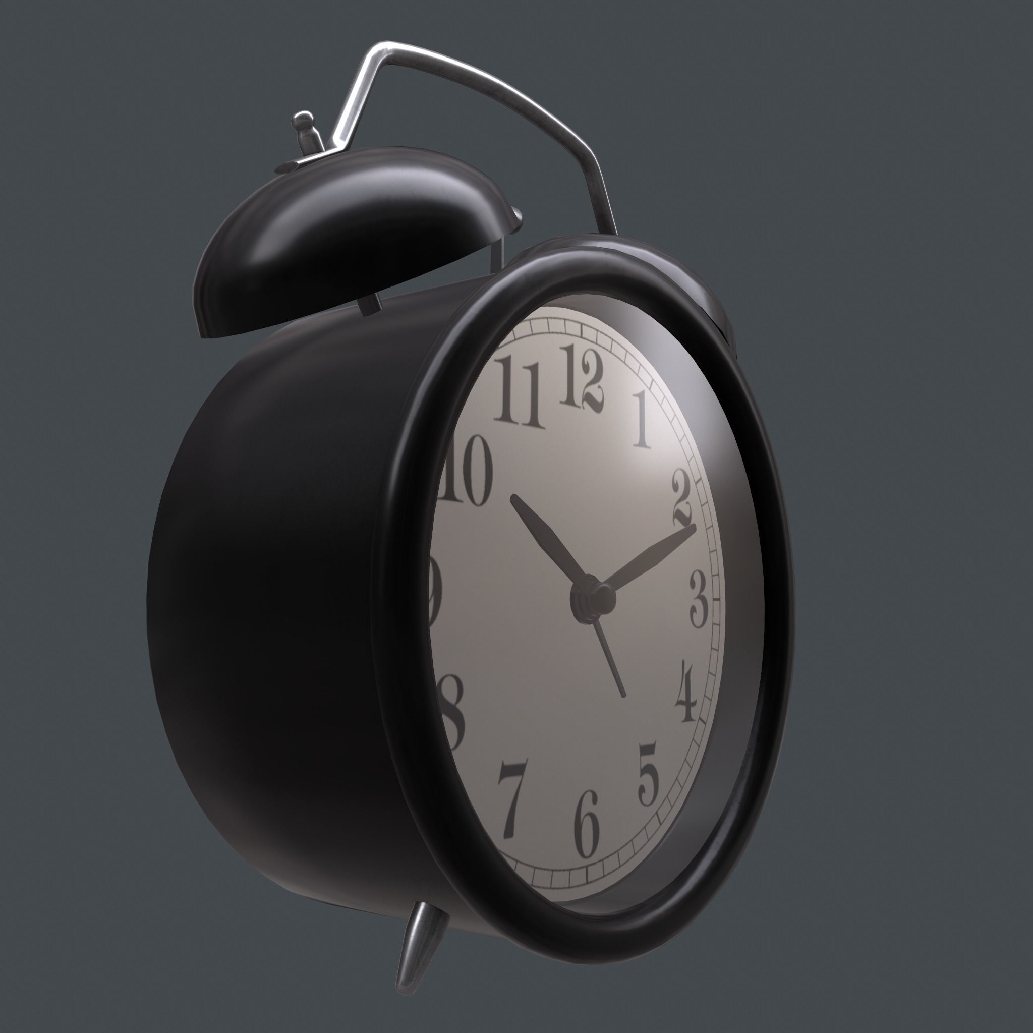 Mechanical alarm clock 3D model_5
