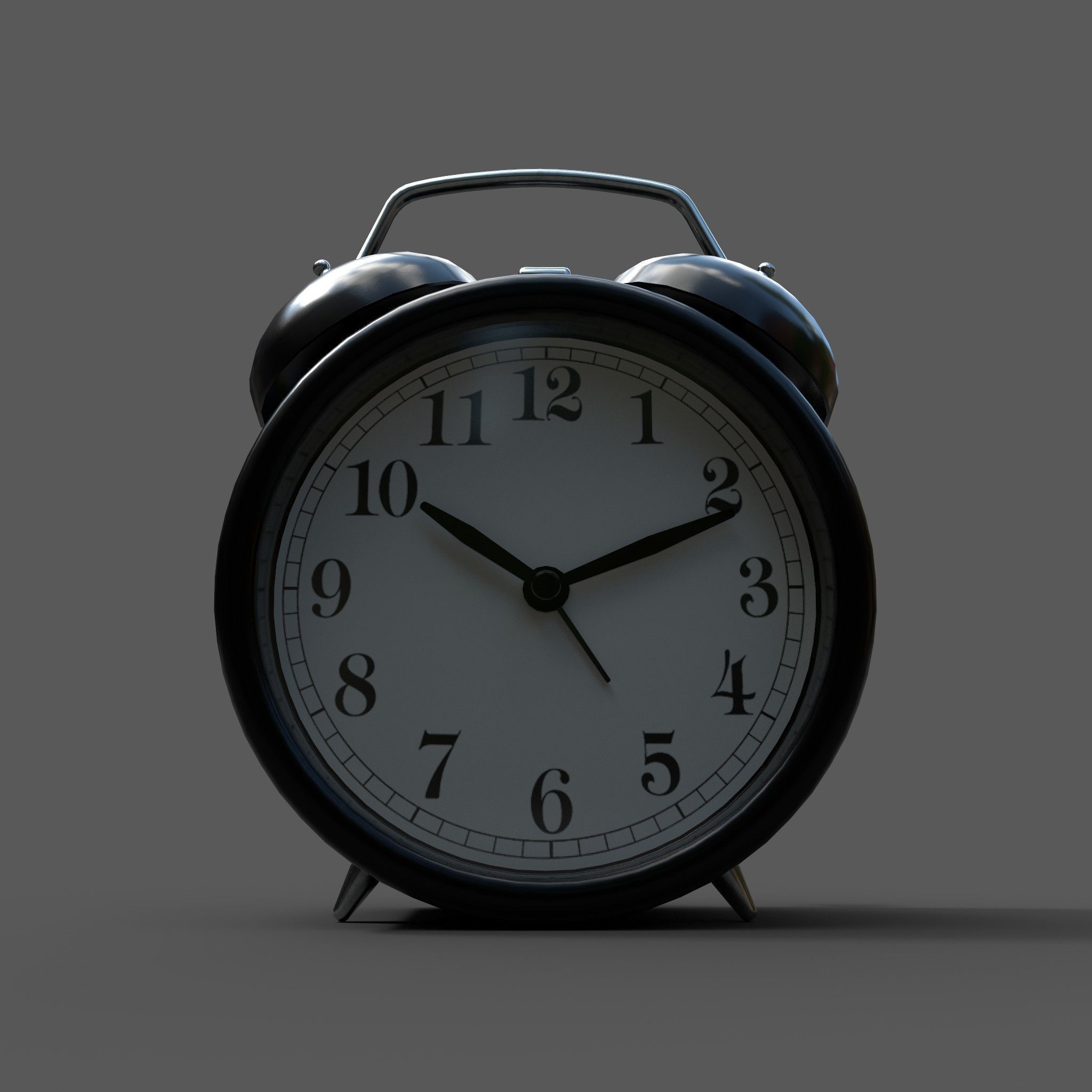 Mechanical alarm clock 3D model_3