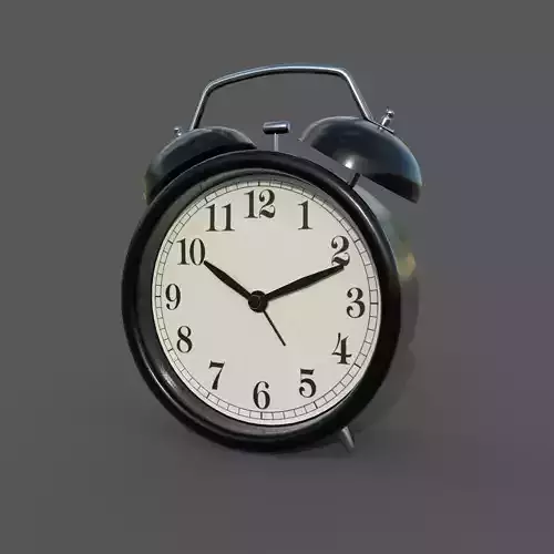 Mechanical alarm clock 3D model Mechanical alarm clock 3D model