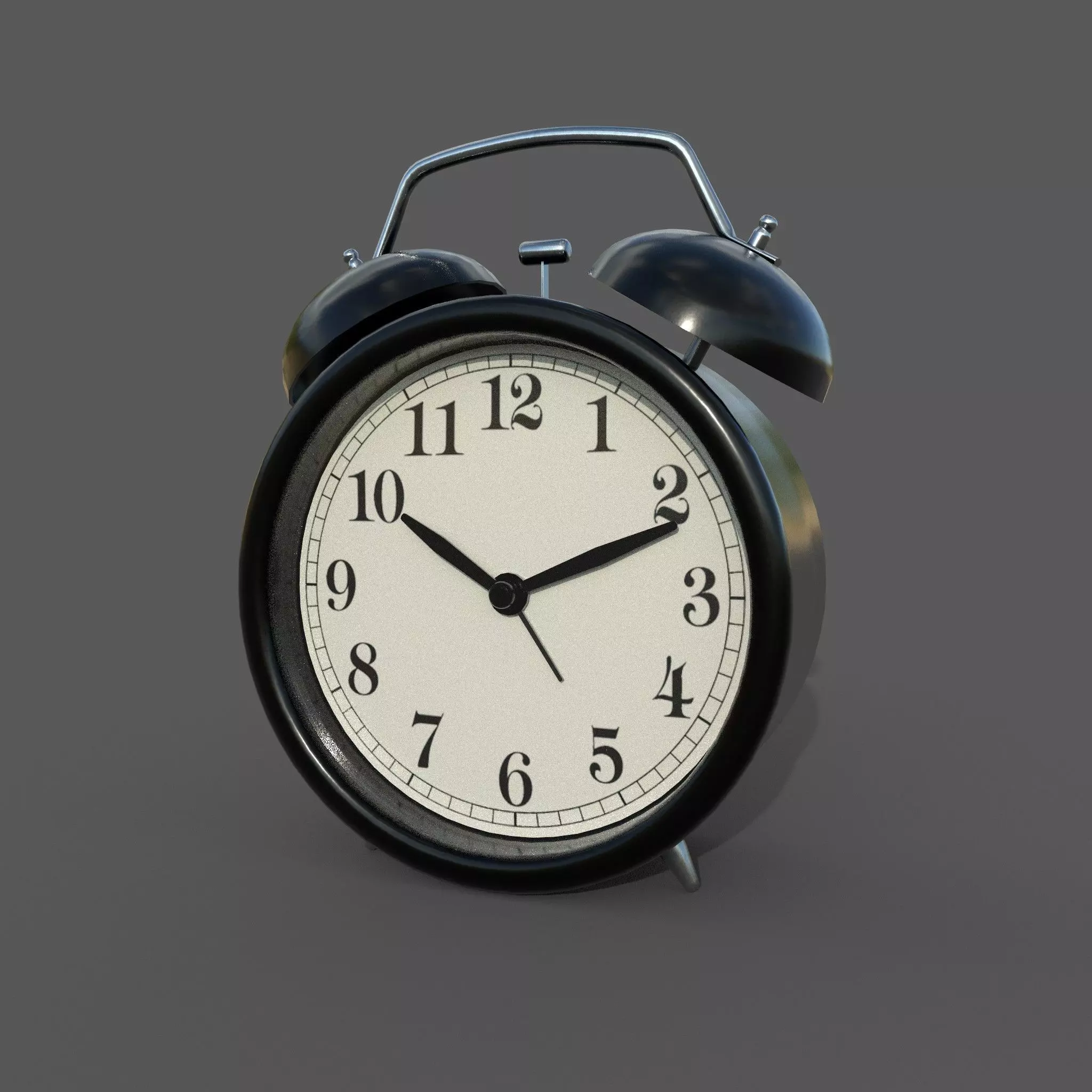 Mechanical alarm clock 3D model_0