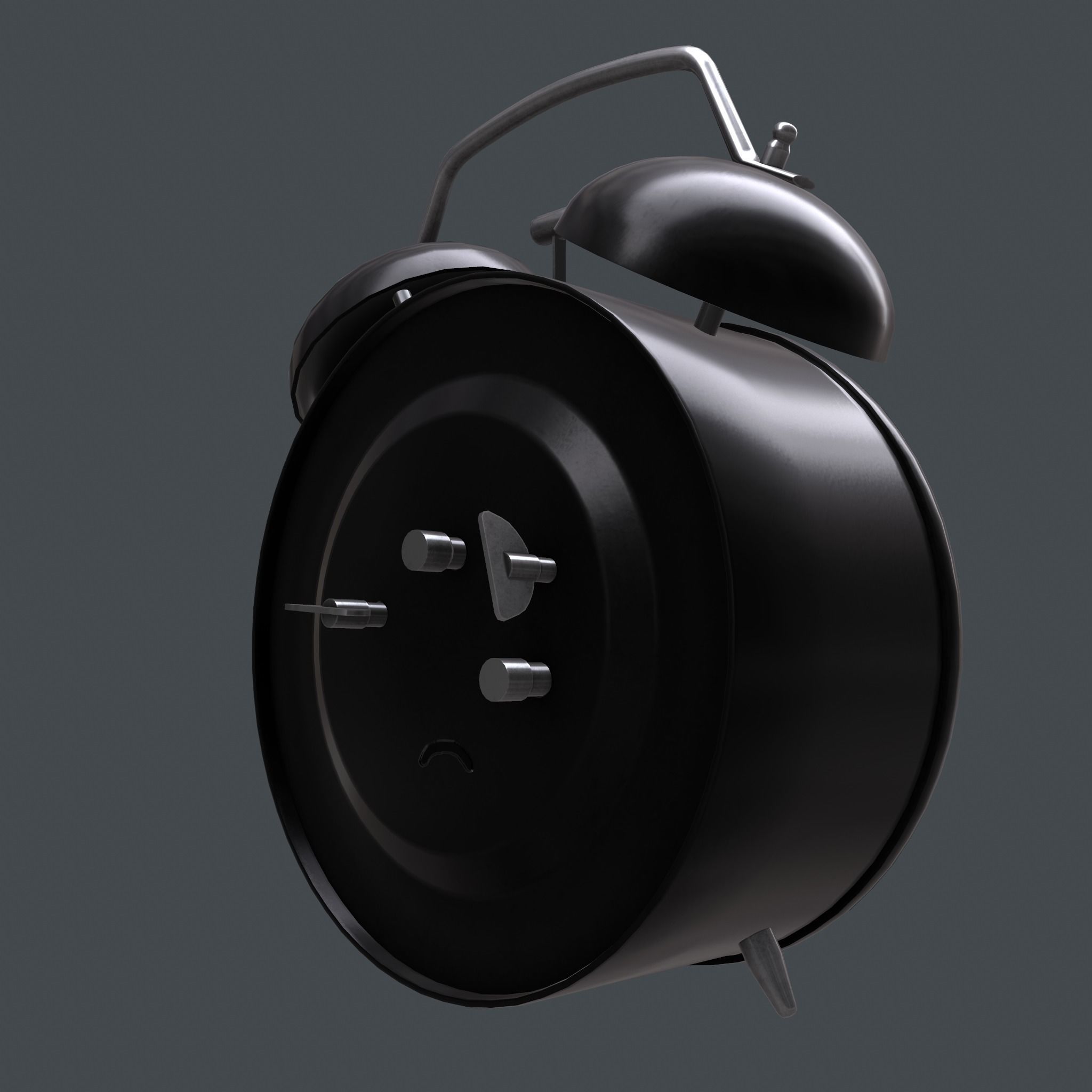 Mechanical alarm clock 3D model_11