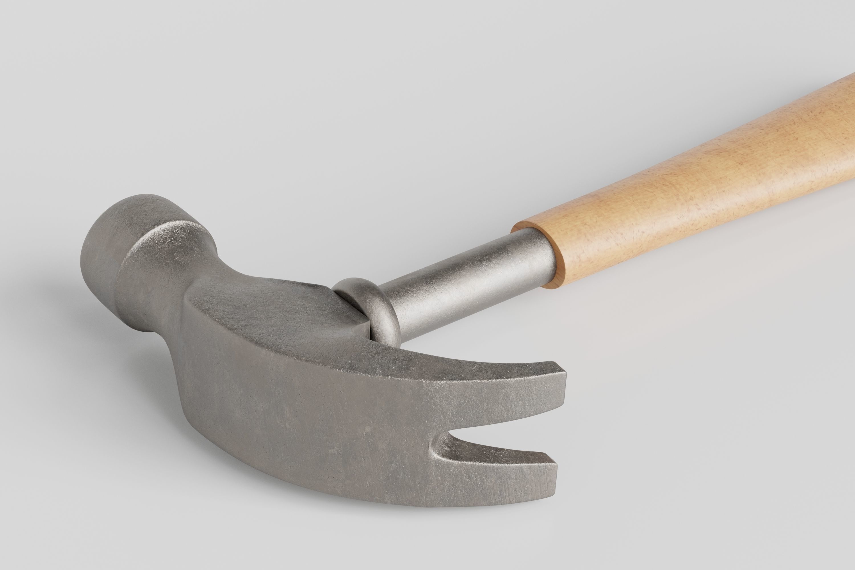 Hammer Low-poly 3D model_5