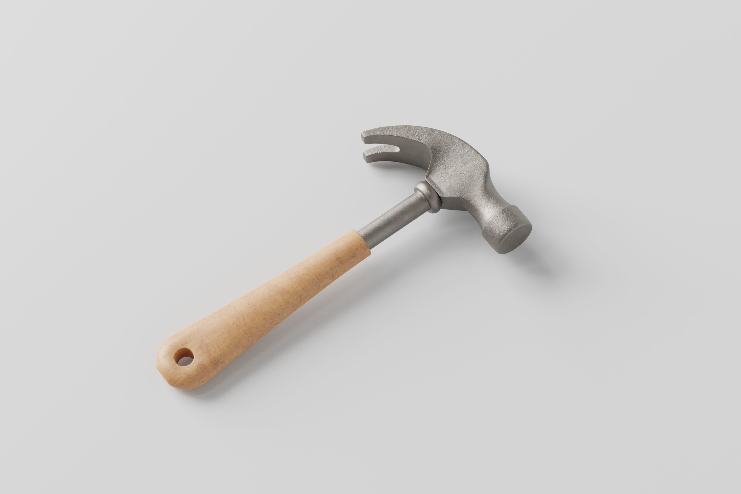 Hammer Low-poly 3D model_2