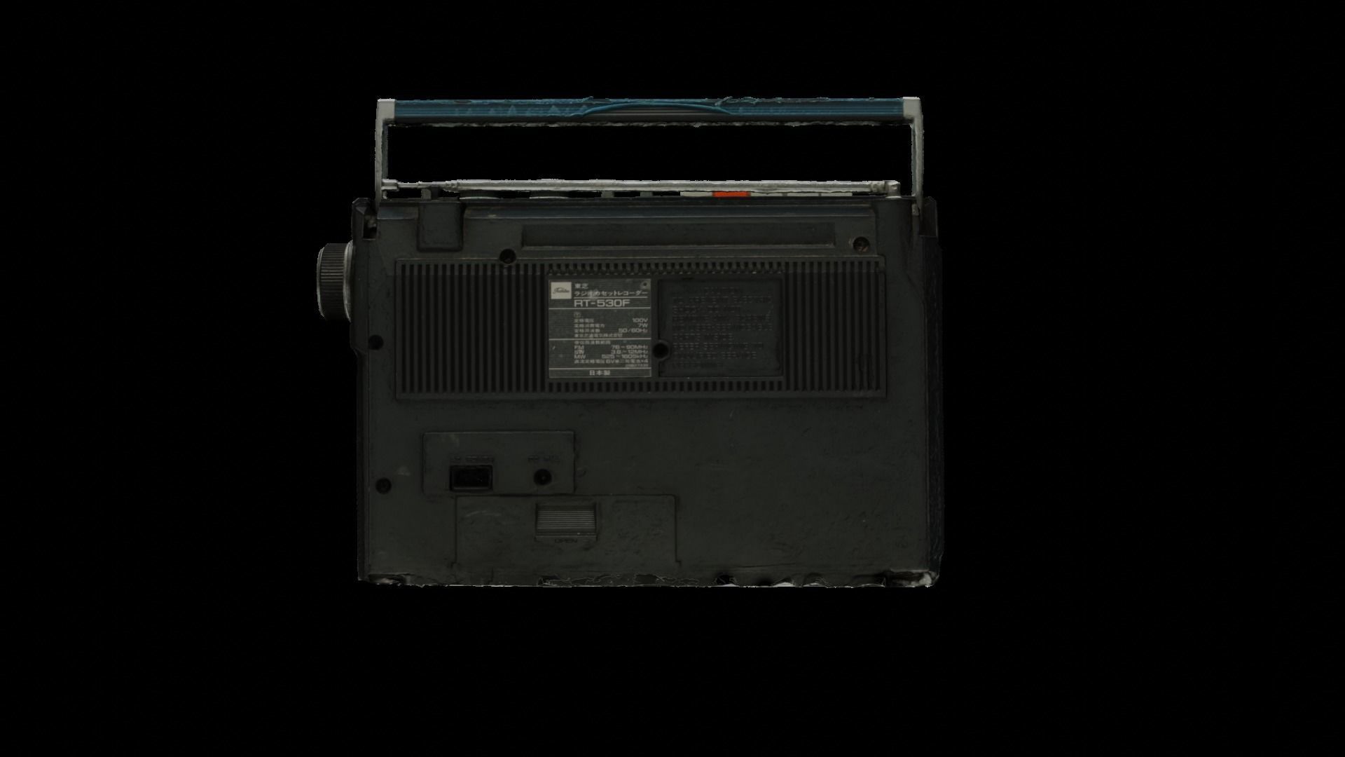 Vintage Radio 3D model_1