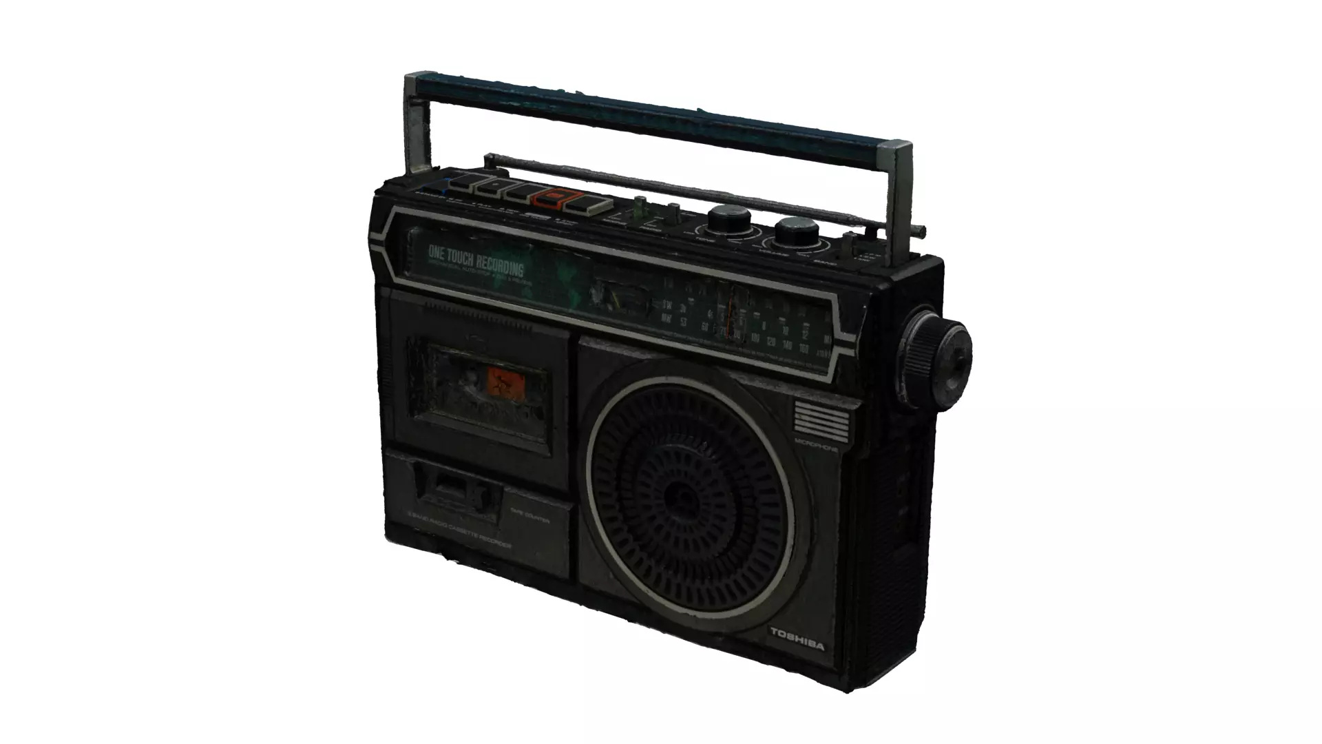 Vintage Radio 3D model_0