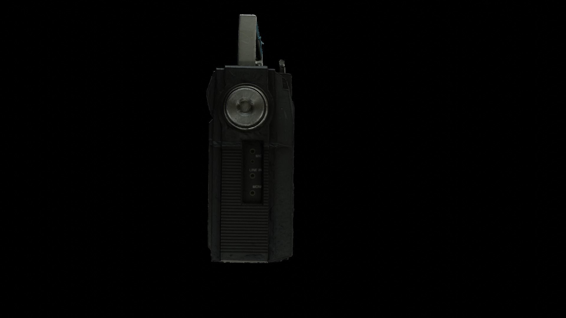 Vintage Radio 3D model_3