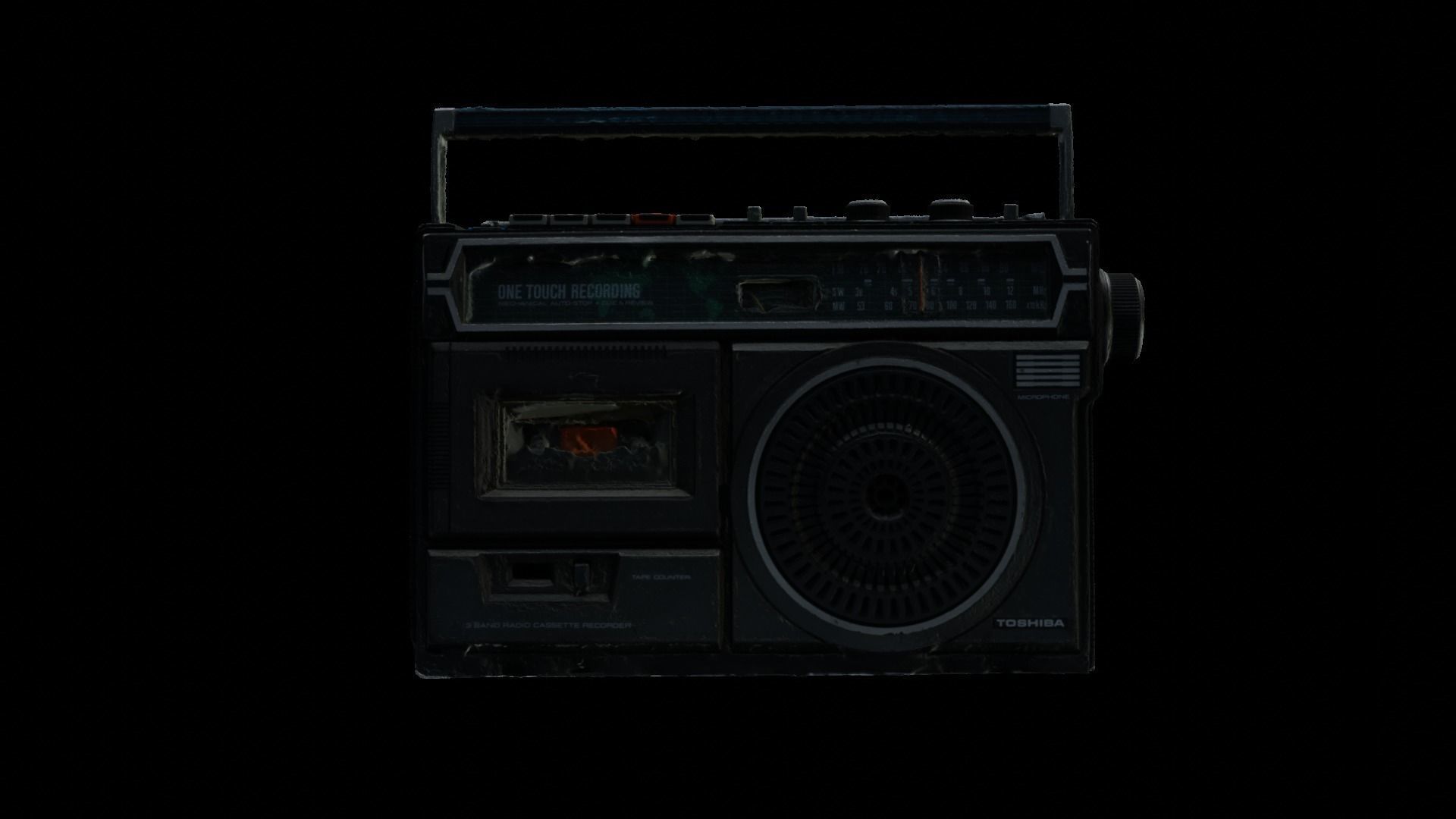Vintage Radio 3D model_2