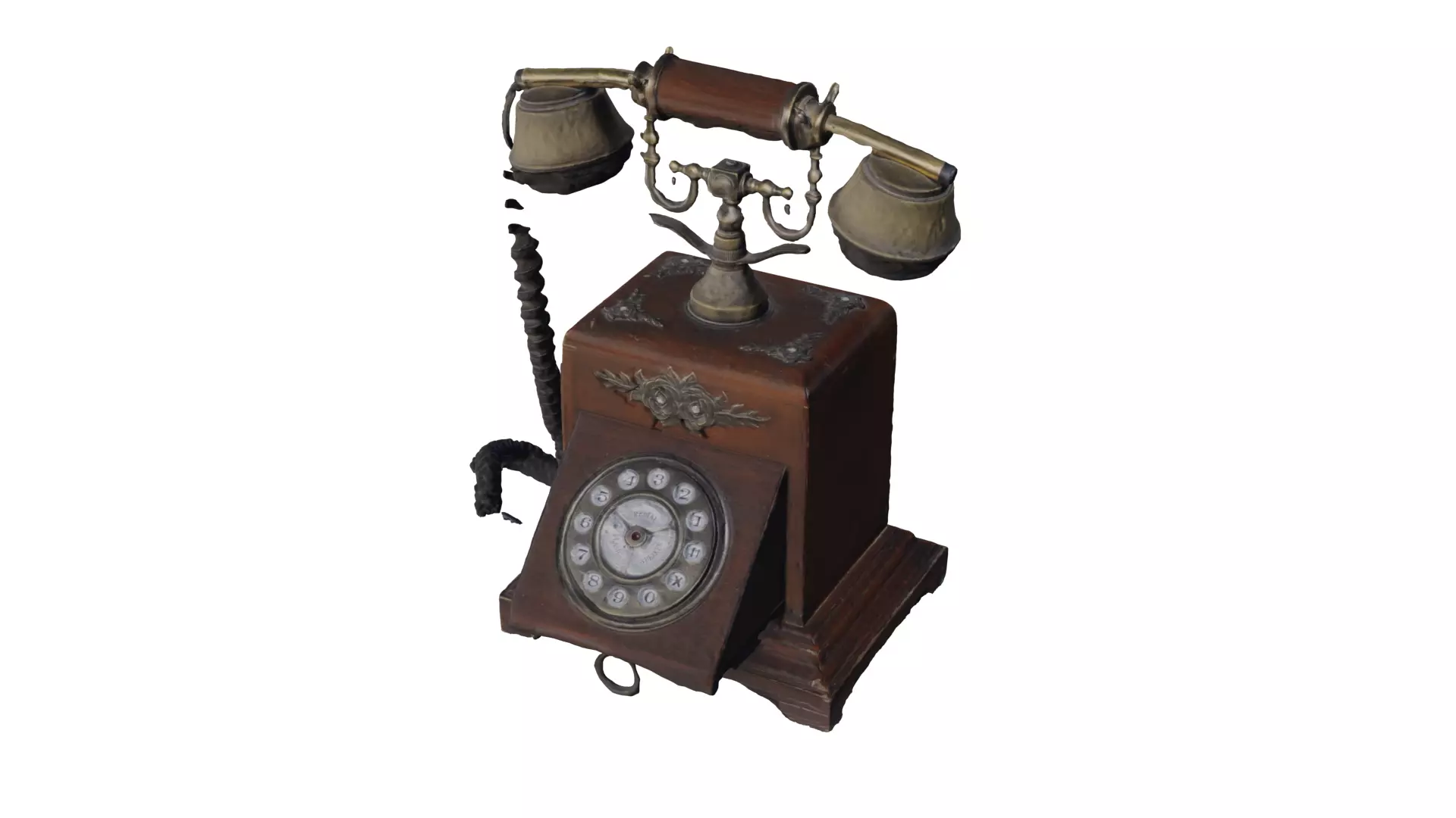Vintage Phone 3D model_0