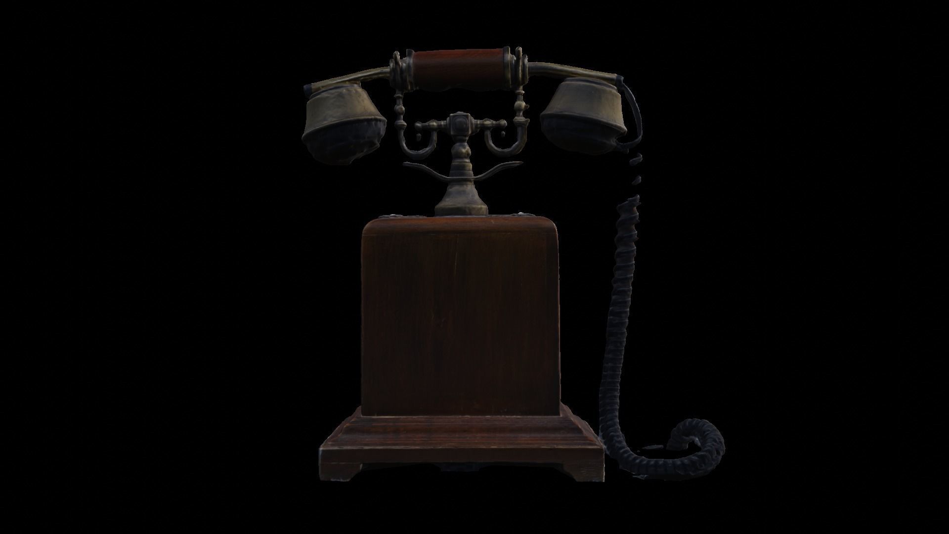 Vintage Phone 3D model_1