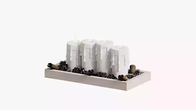 Decorative Set forest Candle