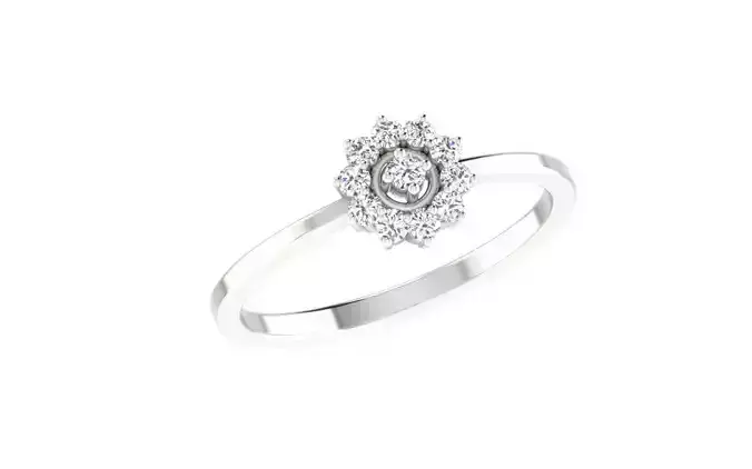 Solitaire Women Engagement Band Ring