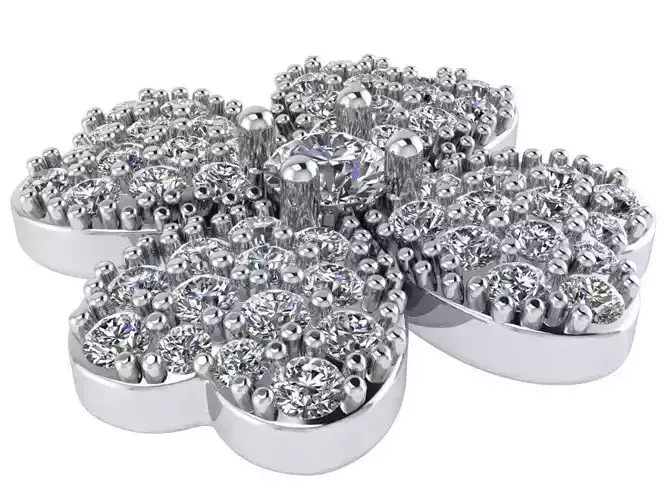 Flower Diamond Pendant 0929