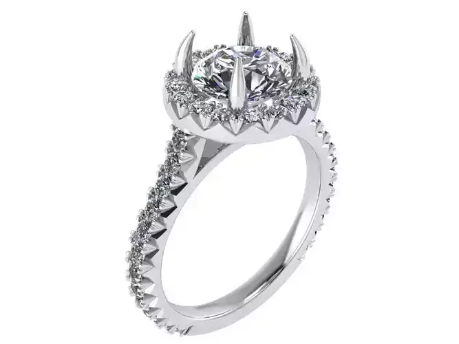 Round Halo Ring 0930