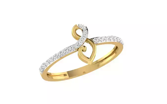 Solitaire Engagement Ring 3dm STL OBJ FBX Render Details