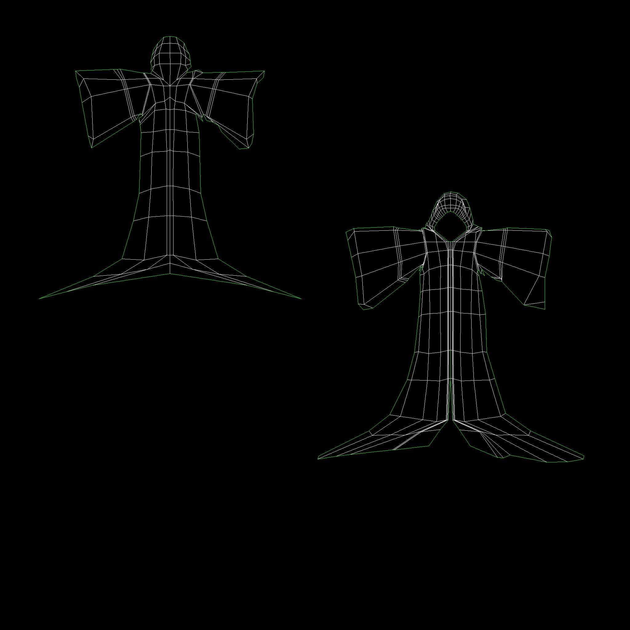 death angel GRIM Low-poly 3D model_2