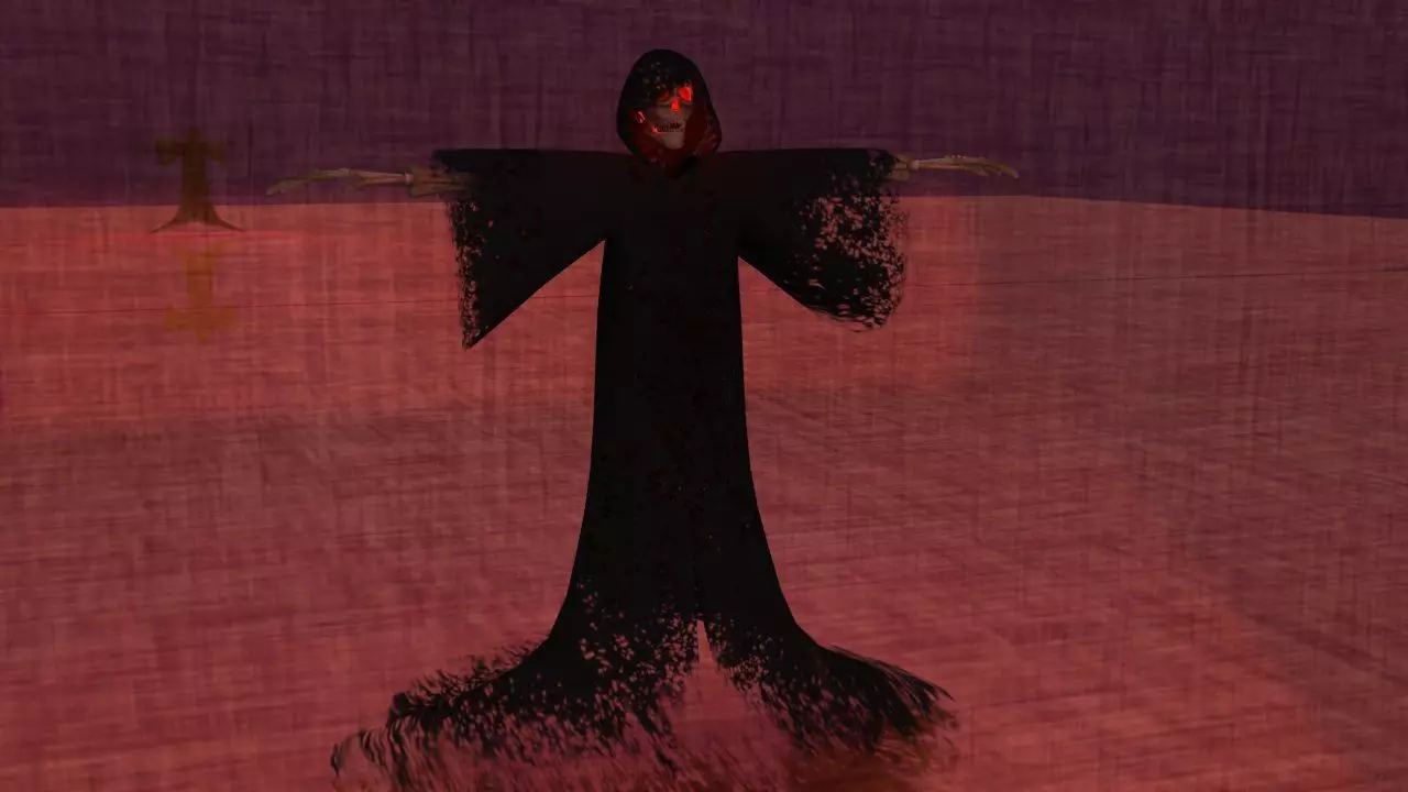 death angel GRIM Low-poly 3D model_0