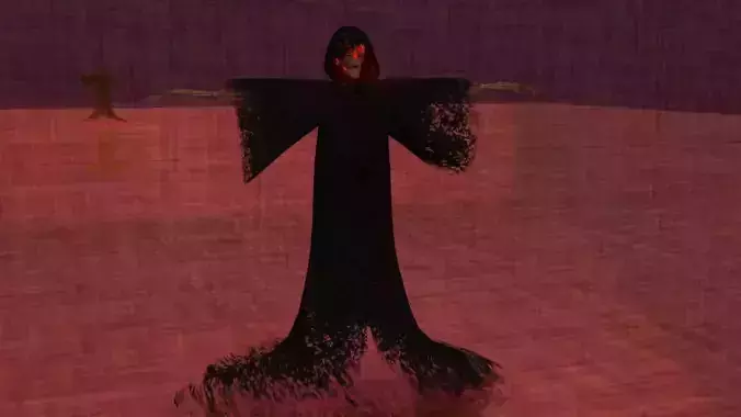 death angel GRIM Low-poly 3D model