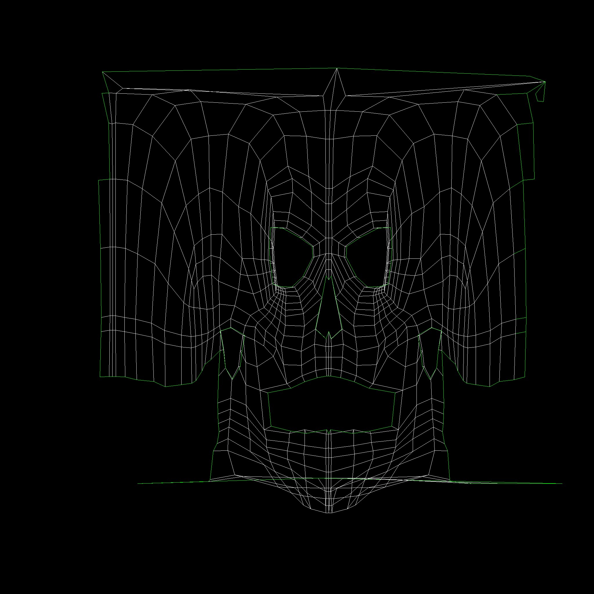 death angel GRIM Low-poly 3D model_3