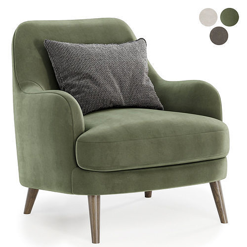 sophie arm chair 3D model 3