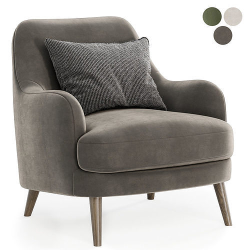 sophie arm chair 3D model 2