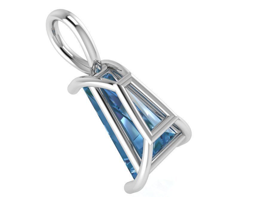 Taper Baguette Pendant 0937 3D print model_3