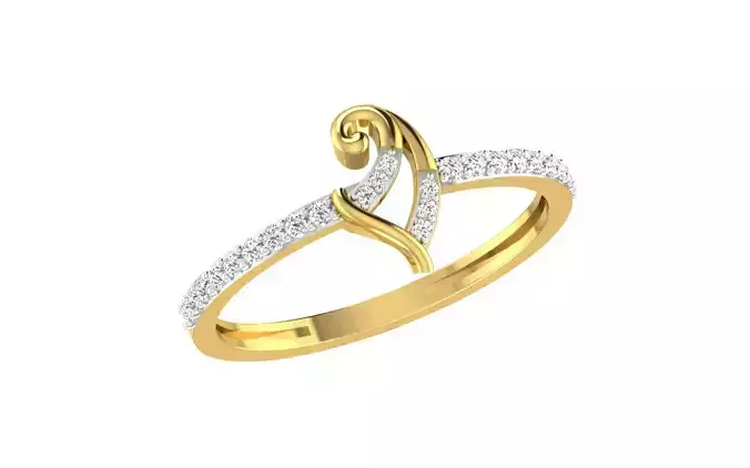 Solitaire Engagement Ring 3dm STL OBJ FBX Render Details