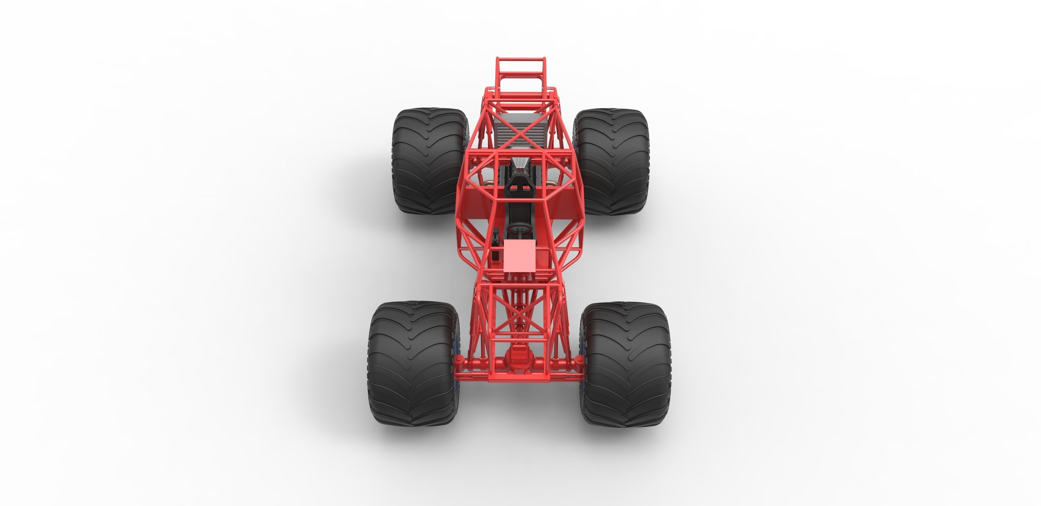 Monster truck base Scale 1 to 25 3D print model_6