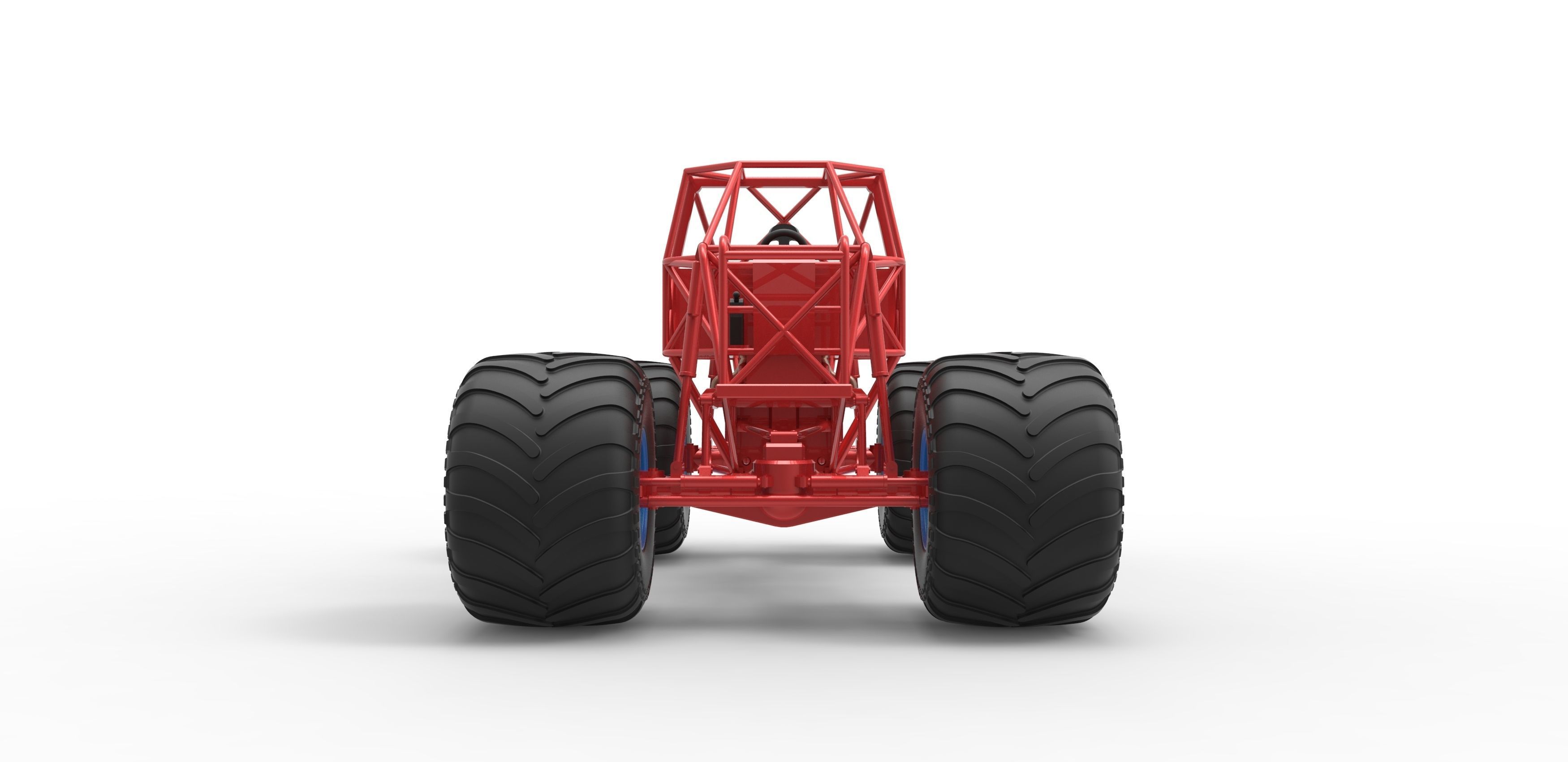 Monster truck base Scale 1 to 25 3D print model_7