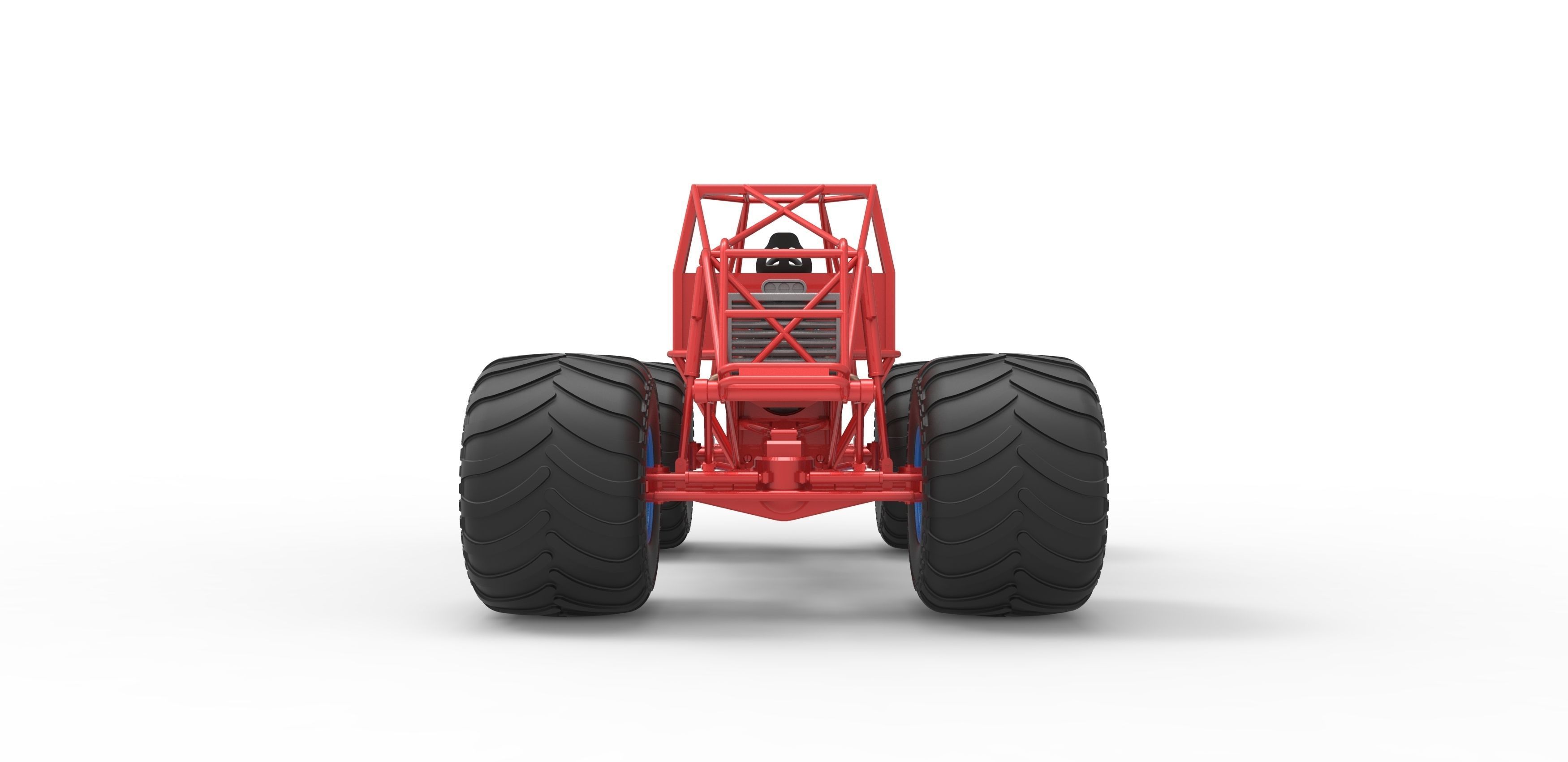 Monster truck base Scale 1 to 25 3D print model_14