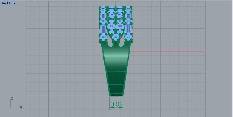 4 Row Diamond Ring 593 3D print model_7