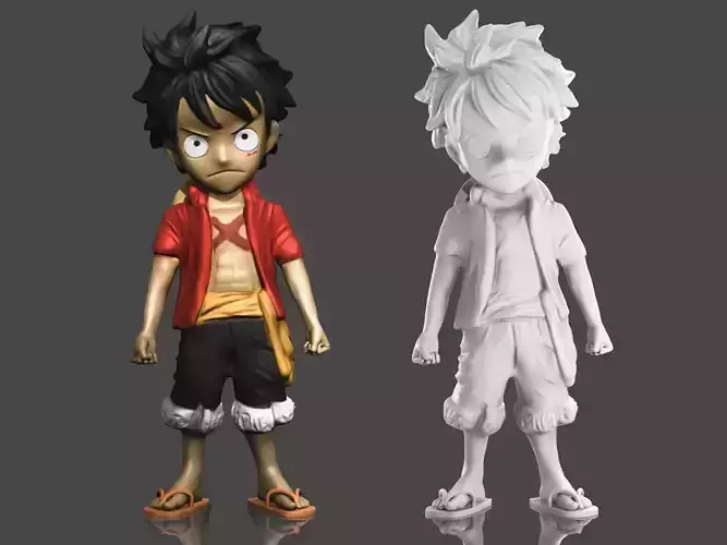 Luffy One Piece 3D Printable  Free 3D print model