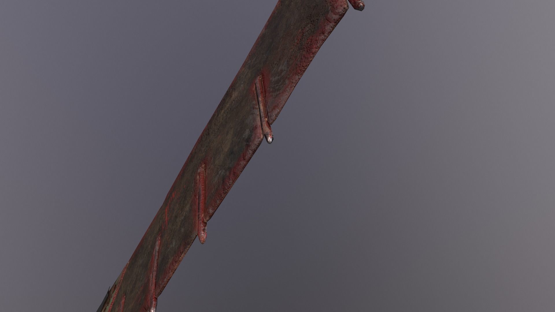 Apocalipticknife LowPoly old rusty knife Low-poly 3D model_7