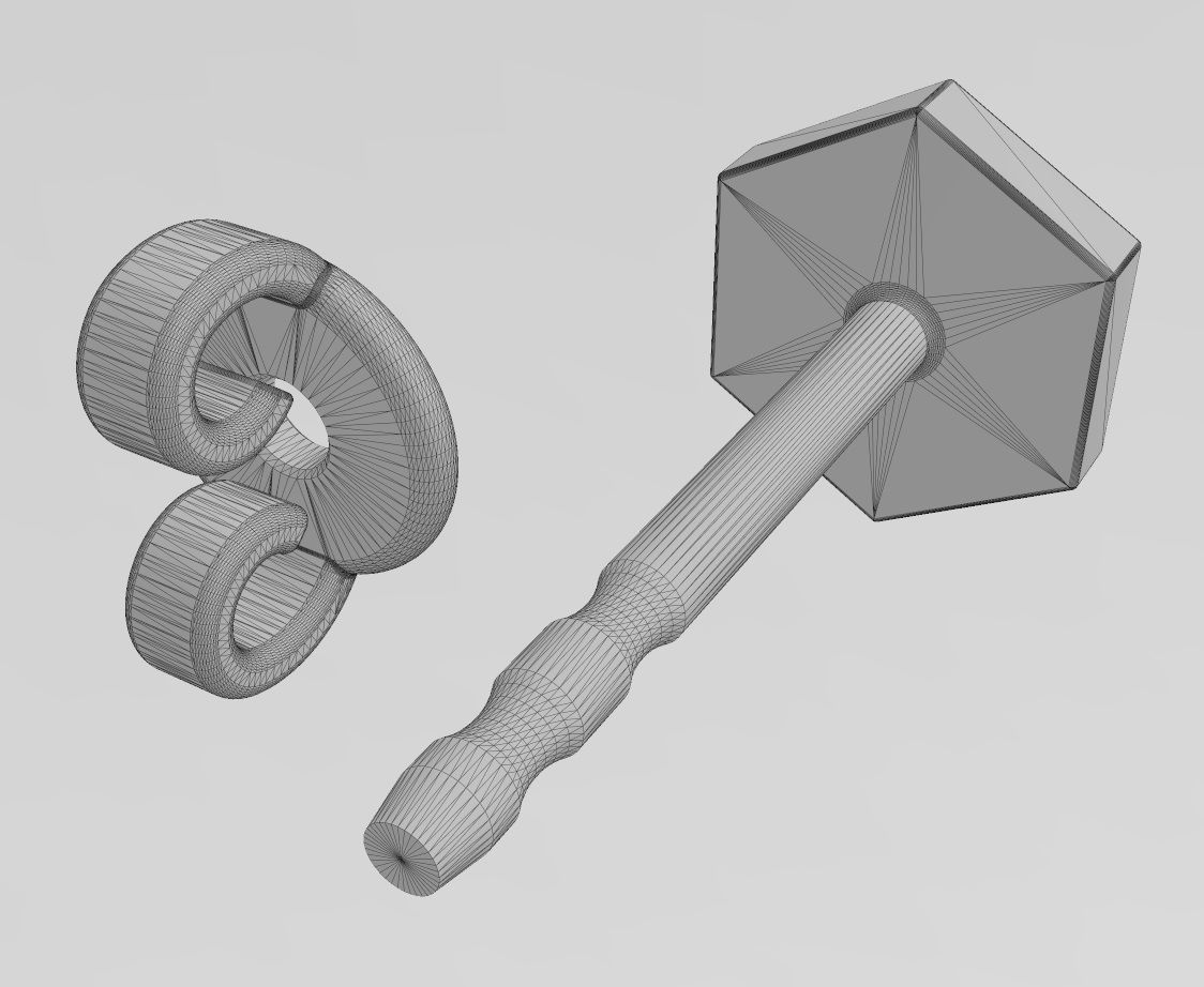 Hexagonal coin stud earring 3D print model_10