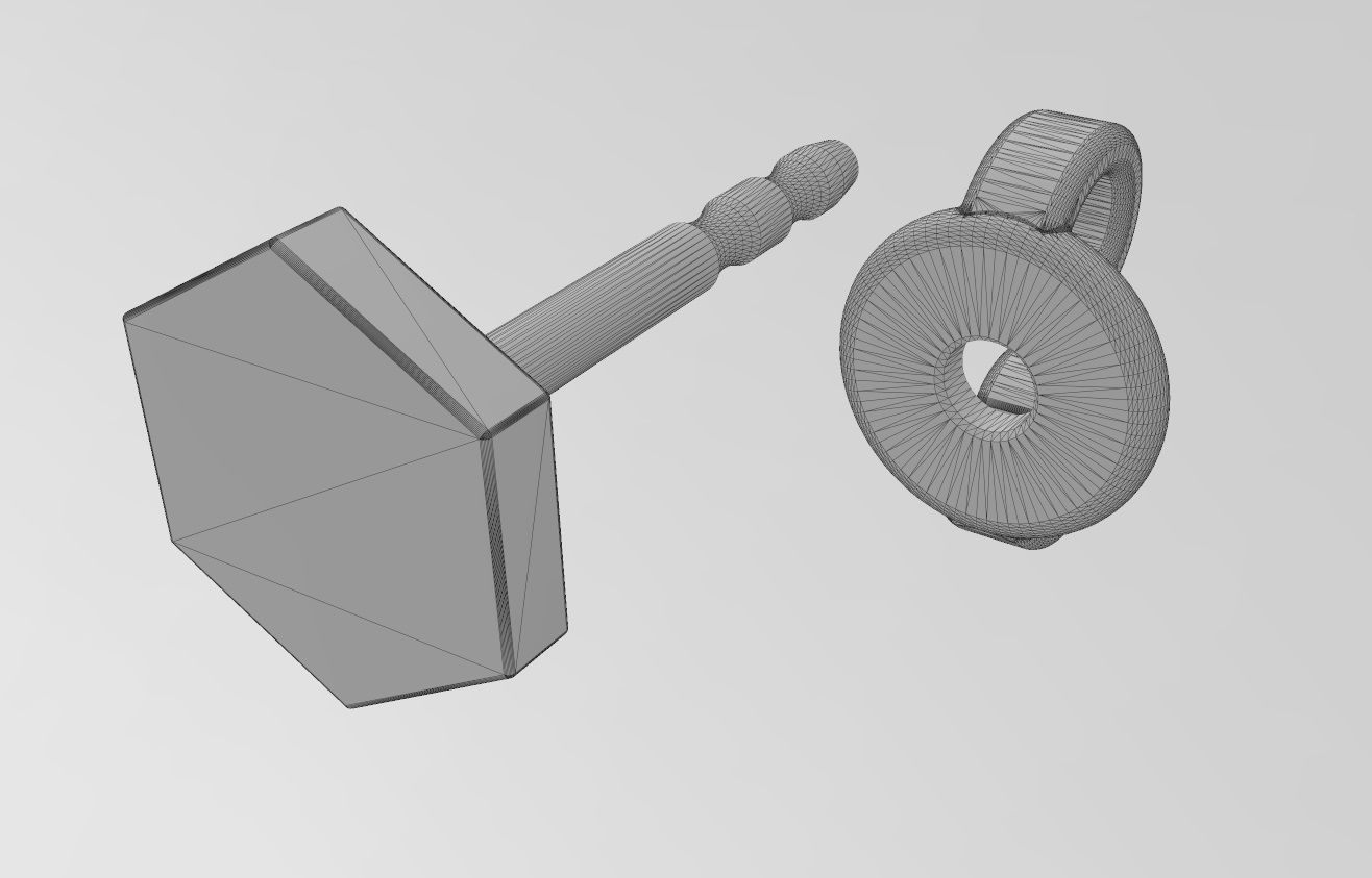 Hexagonal coin stud earring 3D print model_13